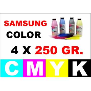 para Samsung color toner a granel 4 x 250 gr. cmyk para Samsung color toner a granel 4 x 250 gr. cmyk