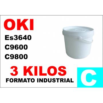 Para Oki tóner es3640 c9600 c9800 c910 cian industrial 3 kg. Para Oki tóner es3640 c9600 c9800 c910 cian industrial 3 kg.