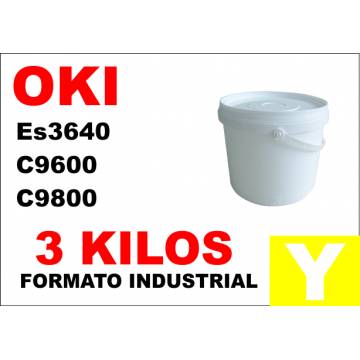 Para Oki tóner es3640 c9600 c9800 c910 amarillo industrial 3 kg Para Oki tóner es3640 c9600 c9800 c910 amarillo industrial 3 kg