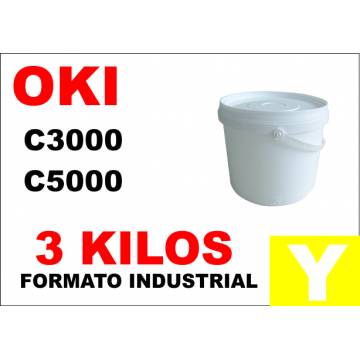 Oki tóner color c5000 c8000 c700 c800 amarillo formato industrial 3 kg Oki tóner color c5000 c8000 c700 c800 amarillo formato industrial 3 kg