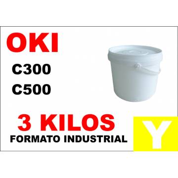 Oki toner color series C300 C500 AMARILLO formato industrial 3 Kg Oki toner color series C300 C500 AMARILLO formato industrial 3 Kg