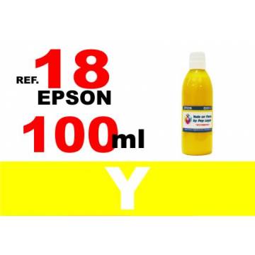 18, 18 XL botella 100 ml. tinta amarilla 18, 18 XL botella 100 ml. tinta amarilla