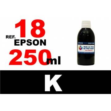 18, 18 XL botella 250 ml. tinta negra 18, 18 XL botella 250 ml. tinta negra
