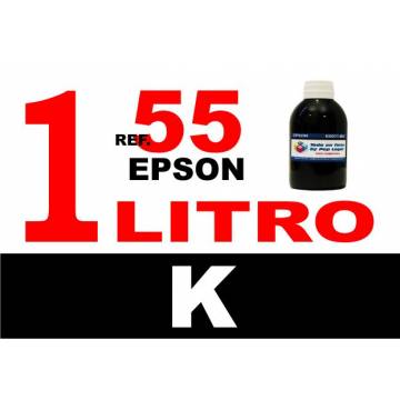 55, 55 XL botella 1 L tinta negra 55, 55 XL botella 1 L tinta negra