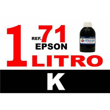 71, botella 1 L tinta negra 71, botella 1 L tinta negra