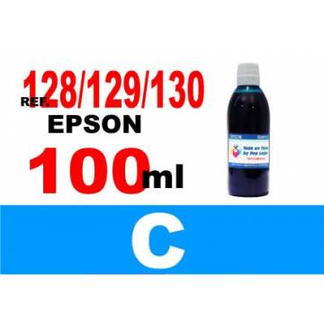128, 129, 130 botella 100 ml. tinta cian 128, 129, 130 botella 100 ml. tinta cian