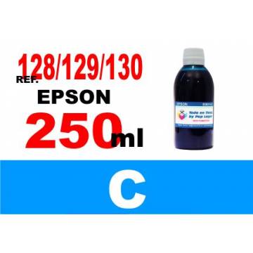 128, 129, 130 botella 250 ml. tinta cian 128, 129, 130 botella 250 ml. tinta cian