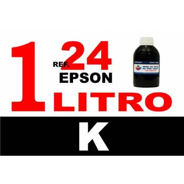 24 XL botella 1 L tinta negra 24 XL botella 1 L tinta negra