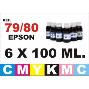 79 y 80 pack 6 botellas 100 ml. CMYKpCpM 79 y 80 pack 6 botellas 100 ml. CMYKpCpM