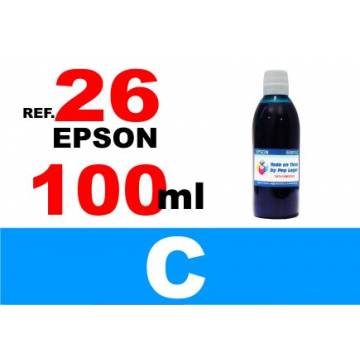 26 XL botella 100 ml. tinta cian 26 XL botella 100 ml. tinta cian