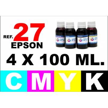 27, pack 4 botellas 100 ml. CMYK 27, pack 4 botellas 100 ml. CMYK
