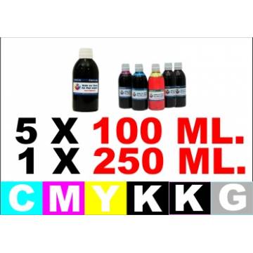 Para Canon pg 550 cl 5551 6 botellas de tinta k 250 ml. cmykg 100 ml. Para Canon pg 550 cl 5551 6 botellas de tinta k 250 ml. cmykg 100 ml.