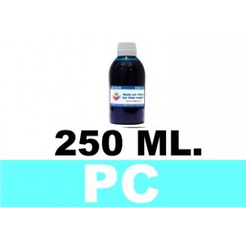 250 ml. tinta cian claro colorante para cartuchos photo para Hp 250 ml. tinta cian claro colorante para cartuchos photo para Hp