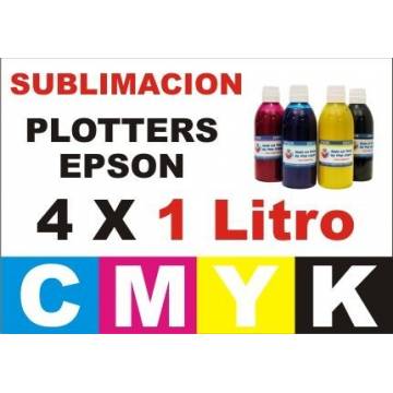 4 botellas 1 Litro de tinta de sublimacion para plotters 42 pulgadas 4 botellas 1 Litro de tinta de sublimacion para plotters 42 pulgadas