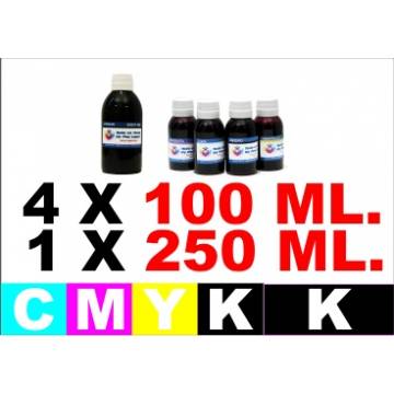 Para Canon pg 525 cl 526 5 botellas de tinta k 250 ml. cmyk 100 ml. Para Canon pg 525 cl 526 5 botellas de tinta k 250 ml. cmyk 100 ml.
