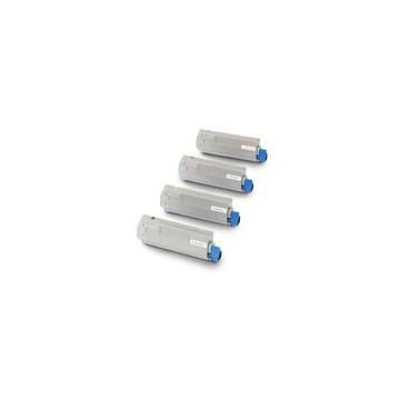 para Oki C5850 C5950 MC560 4 cartuchos toner reciclados cmyk para Oki C5850 C5950 MC560 4 cartuchos toner reciclados cmyk