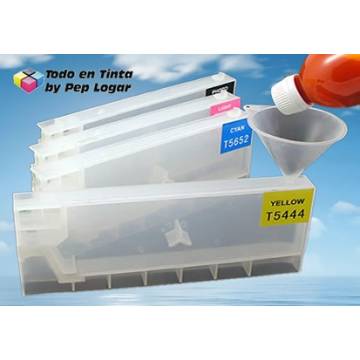 T614X 4 cartuchos recargables Stylus Pro 4450 T614X 4 cartuchos recargables Stylus Pro 4450